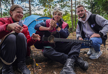 Кемпинг на Есинском пруду